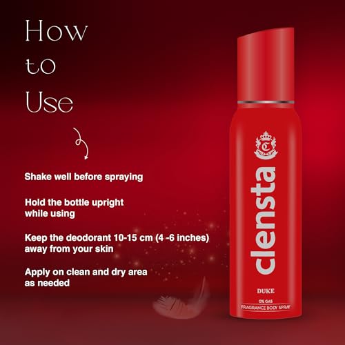 Image of Clensta Duke 0% No Gas Deodorant for Men 150ml Body Spray Long Lasting | No Gas Deo for Men