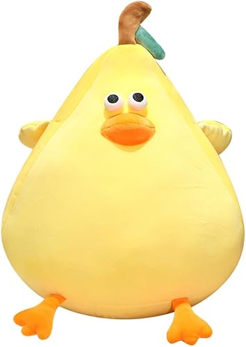 SNOWOLF Bonita almohada de felpa de pollo gordo, divertida muñeca de gallina de peluche, simulación de animal para dormir, suave juguete de peluche