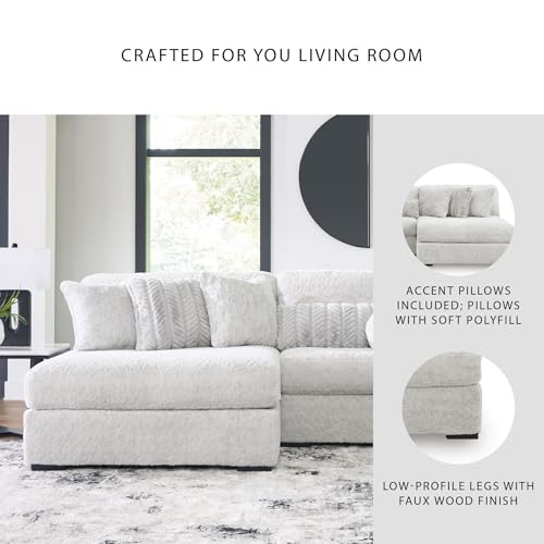Image of Signature Design by Ashley 3-Piece Modular Sectional with Chaise, White