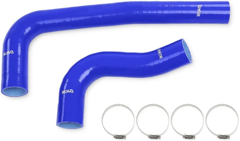 G-PLUS Radiator Silicone Hose Compatible with 2003–2010 Dodge 5.9L/6.7L Cummins Black