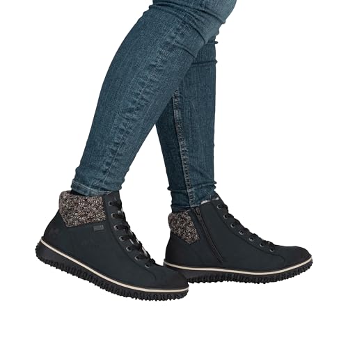 Rieker Women Trainers Z4243, Ladies Low-Tops,Water Repellent,riekerTEX,Low Shoe,Street Shoe,lace up Shoe,Sports Shoe,Blue (Blau Kombi / 14),42 EU / 8 UK