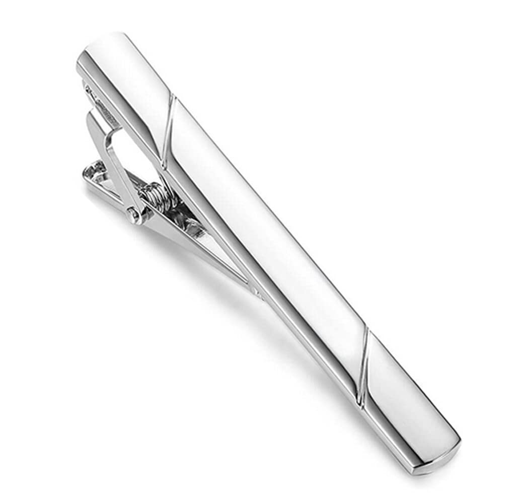 Metal Tie Clips for Men Tie Bar Pinch Clips Closure Clip Clamp Pins for Business Party Wedding Anniversary Christmas