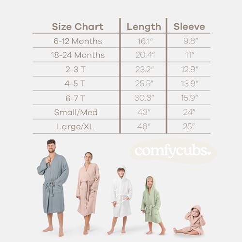 Comfy Cubs Muslin Bath Robe for Kids - 100% Cotton, 4-Layer Absorbent Muslin Fabric - Hooded with Pockets and Belted3