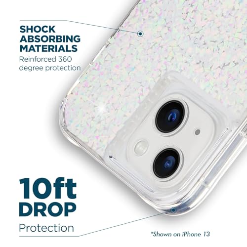 Case-Mate iPhone 14/13 Case - Twinkle Diamond [10FT Drop Protection] [Compatible with MagSafe] Luxury Cover with Cute Bling Sparkle for iPhone 14/13 6.1", Anti-Scratch, Shock Absorbent - Thumbnail 3