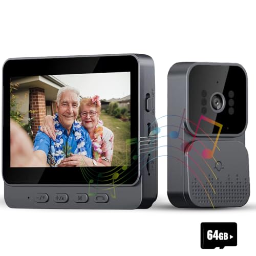 Timbre Inalámbrico con Cámara 1080P y Pantalla IPS 4,3''