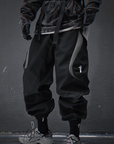 MFCT Men's Streewear Fashion Colorblock Cargo Pants3