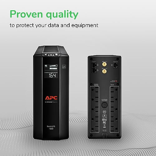APC BX1500M UPS Battery Backup & Surge Protector for Computers, Electronics - image 6