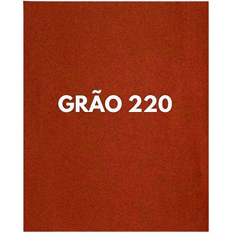 Lixa Parede Massa Corrida Gesso Drywall Madeira Kit 25 Folha grão 220