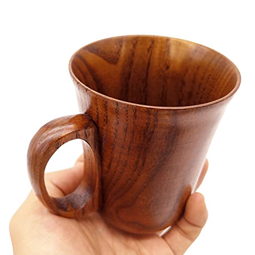 Taza de Madera Natural Jujube 300ml con Asa miniatura 3