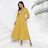 Women's Summer Maxi Dress Romantic V-Neck Exaggera... #3