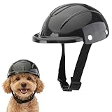 NiceNaiils Hundemütze für Kleine Hunde, Fahrradhelme für kleine Hunde, Motorradhelm, Katzenhut mit Ohrlöchern, verstellbare Hundekappe