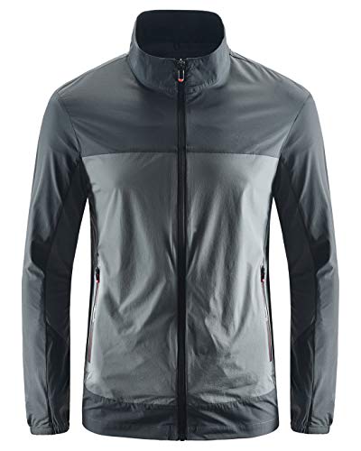 Chaqueta ligera cortaviento para ciclismo y running hombre miniatura 1