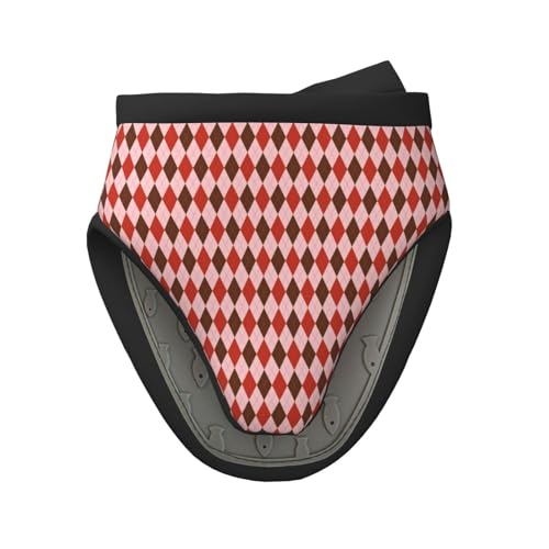 Mini guantes de horno de silicona, cuadrados rojos y marrones, resistentes al calor, soportes para ollas para cocina y hornear, bonitos guantes de horno