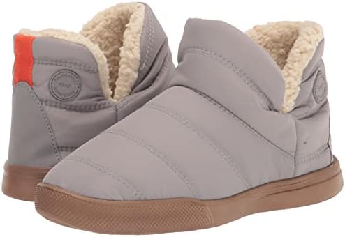 Dearfoams Women's Dara Nylon Sport Lounge Bootie Slipper, Medium Grey, X-Large | Image 6