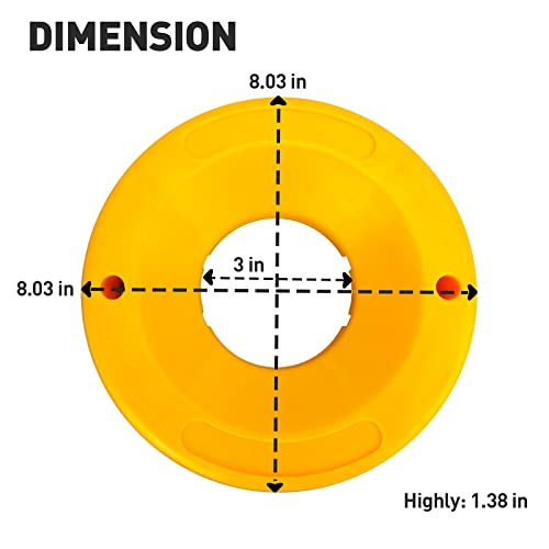 Hoxwell Durable Wheel Dock For Trailer Tongue Jack, Heavy Duty Wheel Dock For Cargo Camper Rv Boat Roller Stopper, Caster Chock Easy To Store And Transport (1 Pack) #TOP3