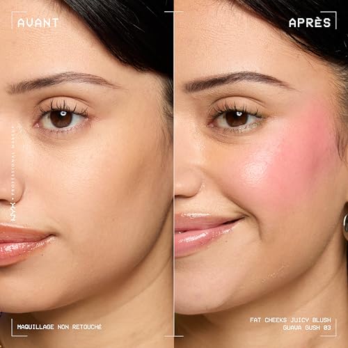 NYX Professional Makeup Blush Liquide Fat Cheeks Hydratant 24h Guava Gush
