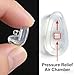 PTSLKHN 5 Pairs of Eyeglass Nose Pads, Upgraded 15x8mm Soft Silicone Air Chamber Eyeglasses Nose Pads, Screw-in Glasses Nose Pad Replacement Kit.
