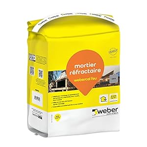 Brandwerende mortel, Weber Webercel vuur 5 kg, voor montage en montage van vuurvaste zegels.