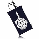 Beabes Skull Skeleton Glasses Case For Women Sunglass Case For Men, Skeleton Middle Finger Bone Soft Eyeglass Case Pouch Glasses Cases For Travel Swimming Daily Use