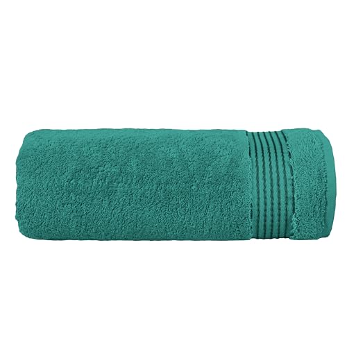 Elegant Comfort Premium Turkish Cotton 1 Piece Jumbo Bath Towel - 35 x 70 inch, Luxurious Hotel Spa Quality 100% Turkish Cotton Large Bath Towel - Highly Absorbent - Soft Bathroom Towel, Turquoise