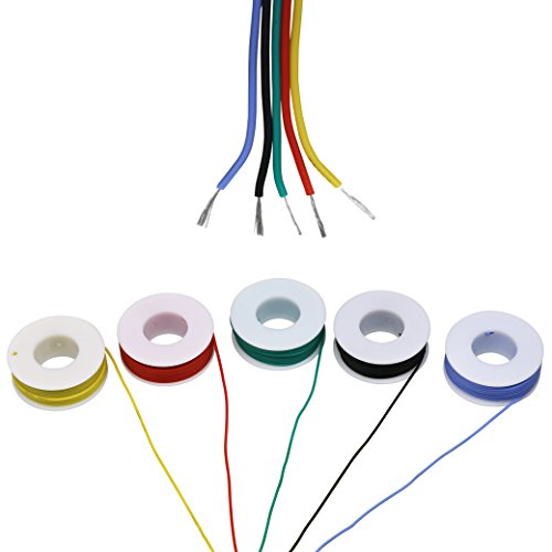 Striveday 30 AWG Flexible Silicone Wire Electric wire 30 gauge Coper Hook Up Wire 300V Cables electronic stranded wire cable electrics DIY BOX-1