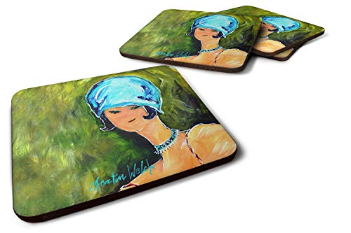 Caroline's Treasures MW1363FC Young Voncile Still in High School Lot de 4 sous-Verres en Mousse Multicolore Cover