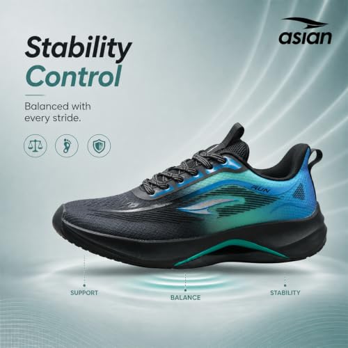 Image of ASIAN Quantum-13 Men's Lightweight Running Shoes | Breathable Sports Sneakers with Advanced Cushioning for Running, Training Athletic Sports Shoes for Daily Use