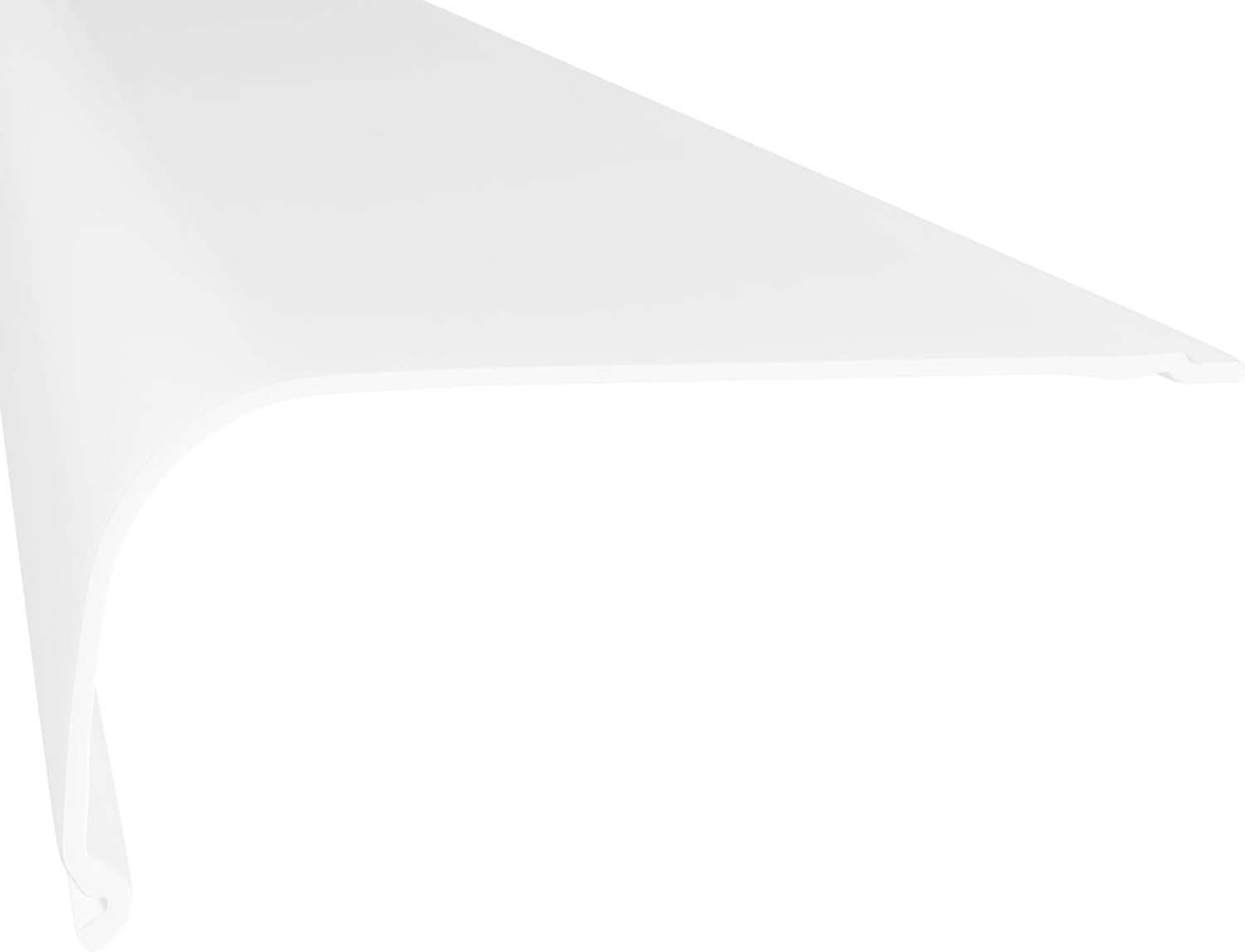 KASTLITE Curved Under Cabinet Light Cover Replacement | Smooth White Acrylic Undercabinet Lens Diffuser | 36" L x 2-7/8"W x 1-3/8"H | Filters Under Counter Lights for Kitchen Bathroom Vanity