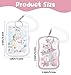 Photo Card Keychain, 2 Pcs Cute Photocard Holder for Women, Girls, Bus Student Card Photo Protector (2 Colors)