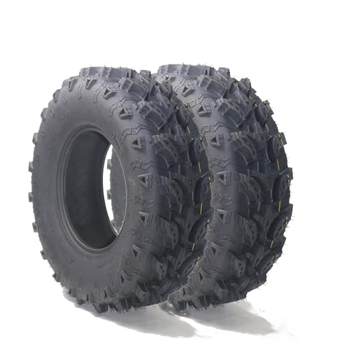 GarveeTech 2 Pack 26 x 10-12, 6 PR All-Terrain Tire, 26 x 10 x 12 Trail Sand Mud ATV UTV Off - Road Tires, 6 Ply Tubeless