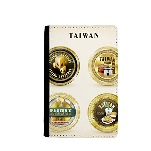 Portefeuille de voyage Taiwan multicolore compact 3.7 x 5.8 pouces