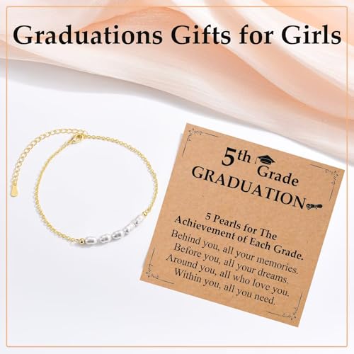 Image of 5th, 6th, 8th Grade Graduation Gifts for Girls Class of 2026 Grad Gifts Graduation Bracelets for Daughter, Granddaughter
