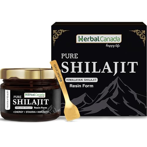 Herbal Canada Pure Himalayan Shilajit/Shilajeet Resin 10g – Performance Booster For Endurance and Stamina | 100% Natural shilajit 10 gram (Pack of 1) | For Muscle Recovery Herbal Canada Pure Himalayan Shilajit/Shilajeet Resin 10g – Performance Booster For Endurance and Stamina | 100% Natural shilajit 10 gram (Pack of 1) | For Muscle Recovery