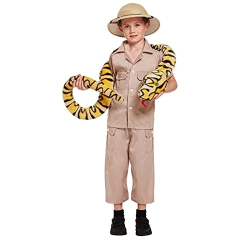 Prettymake® BOYS SCHOOL BOOK WEEK FANCY DRESS COSTUME CHILD KIDS ANIMAL WORLD BOOK DAY OUTFIT (10-12 Years (Large), Safari Explorer) Cover