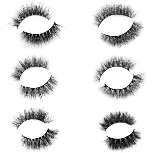 Image of Beauty False Eyelash For Women-Natural & Lightweight Faux Mink Fake Eyelashes /Long Lasting 5D Eyelashes /Soft Black Reusable Cat Eye Lashes-Shades-Roseate,Peaches,Rani,Ocean,Chic,Amore