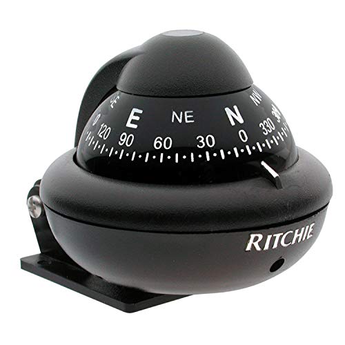 Brújula deportiva Ritchie Navagation X-10B-M-1 para uso marino/automotriz, negra miniatura 1