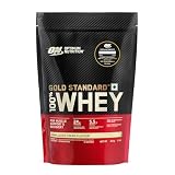 Optimum Nutrition (ON) Gold Standard 100% Whey Protein Powder (Vanilla Ice Cream)1 lbs, 454 g, for Muscle Support & Recovery, Vegetarian - Primary Source Whey Isolate 454g