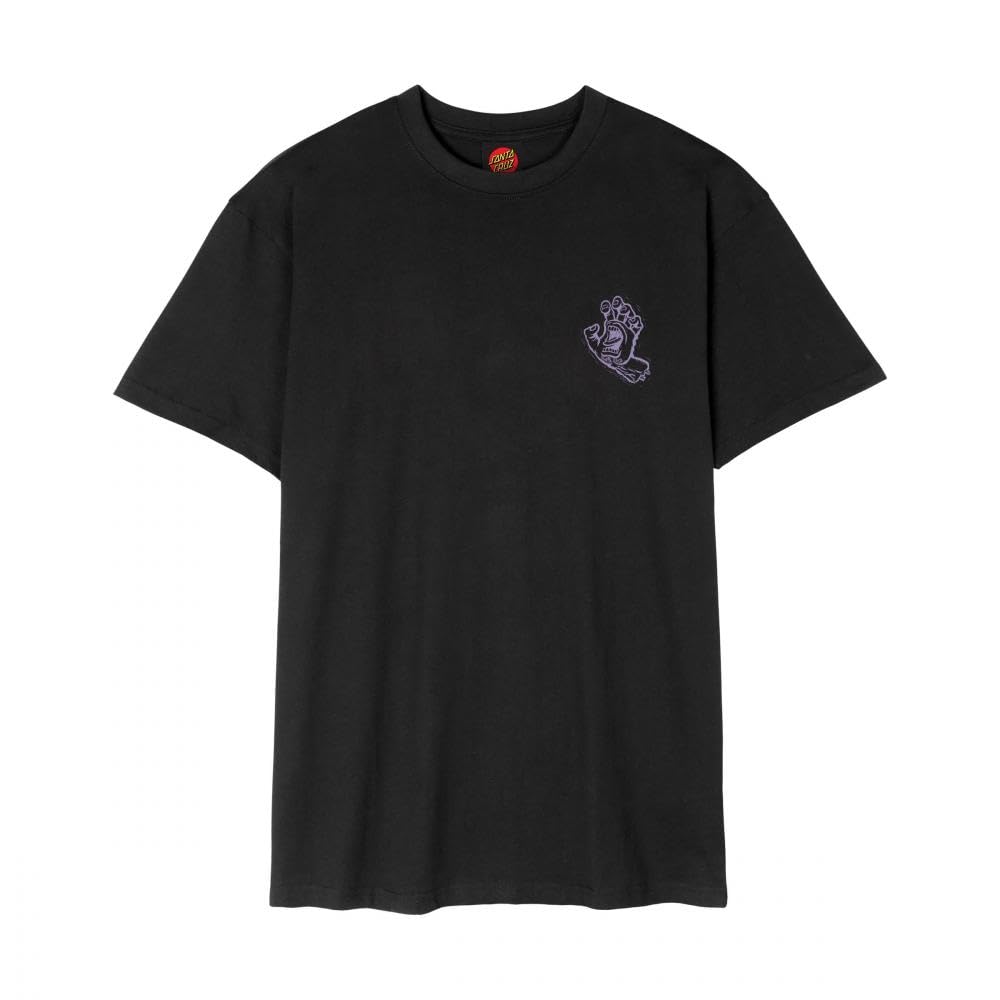 Santa Cruz Camiseta de algodón con estampado de mano gritando para hombre