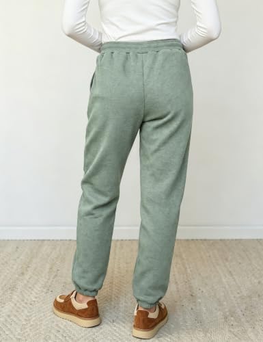 Image of Yeokou Women's Warm Sherpa Lined Athletic Sweatpants Joggers Fleece Pants
