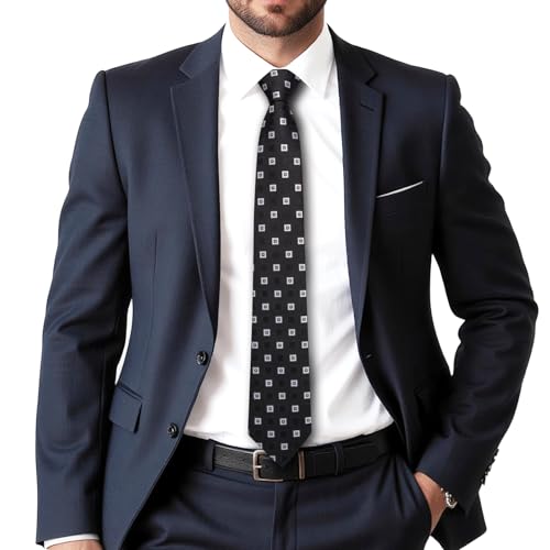 Image of Dubulle Mens Tie and Lapel Pin Paisley Striped Floral Necktie for Men Pocket Square Cufflinks 4PCS Set Wedding Party