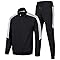 Clufar Trainingsanzug Herren Fussball Jogginganzug Herren mit Reißverschluss Schwarz Tracksuit Teenager Polyester Sportswear Atmungsaktiv Männer Sportanzug Freizeitanzug Fitness Gym,M Black