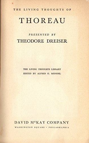 The Living Thoughts of Thoreau B000NK2MYO Book Cover