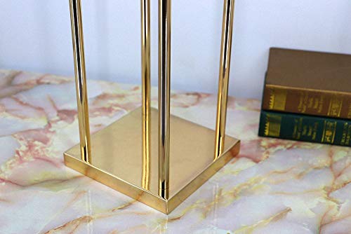 Everbon Pack Of 10 Wedding Flower Vase Metal Flower Stand Gold Flower Column Elegant Wedding Table Centerpiece Wedding Flower Decoration Vase (31.5'' Tall) #TOP7