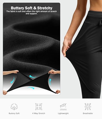 G Gradual Pants for Women High Waisted Ankle Pants 2 Pockets 7/8 Athletic Pants with Drawstring for Golf Travel Casual3