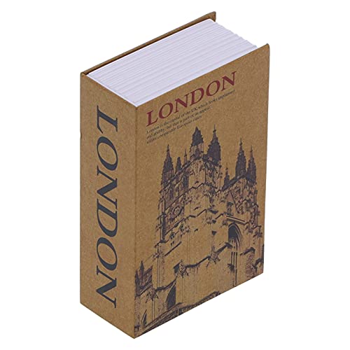 Haofy Caja de Almacenamiento de Dinero en Forma de Libro de Simulación, con un Bloqueo de Código de Seguridad para Ocultar la Caja Fuerte del Libro Secreto para Almacenar Artículos Importantes