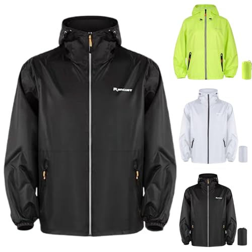 Chubasquero con capucha impermeable y transpirable para deportes 2