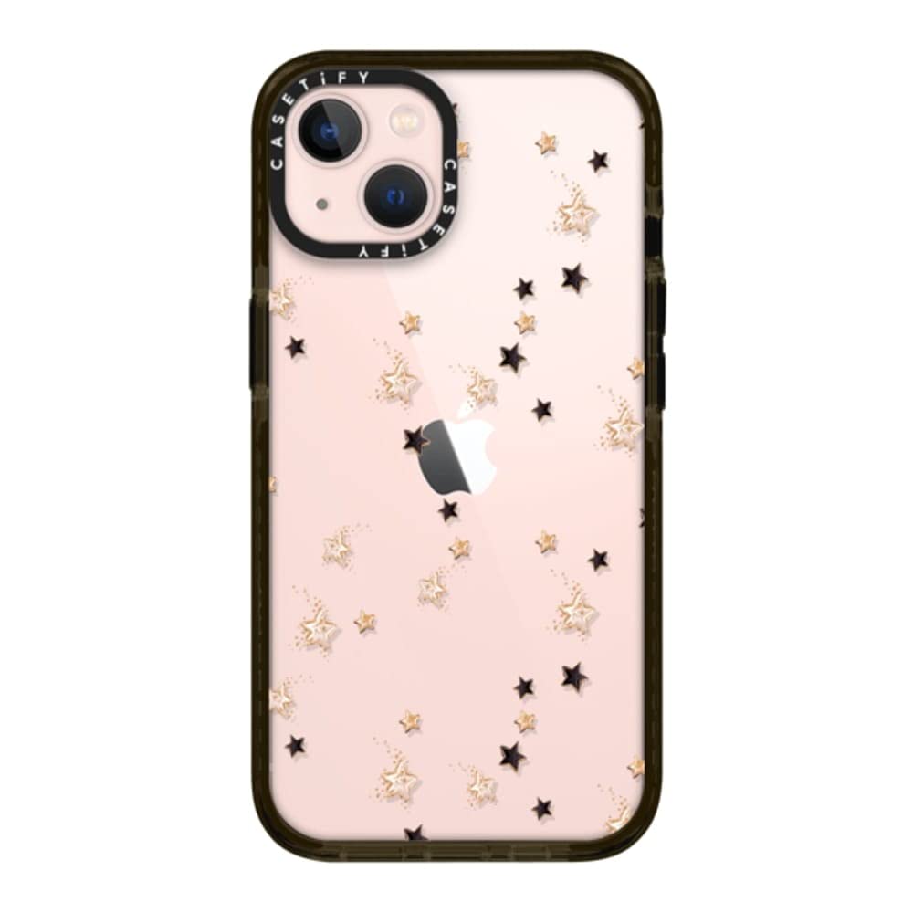 CASETiFY インパクトケース iPhone 13 - New Year Winter Christmas Xmas Valentine Glam Fashion Girl - クリア ブラック