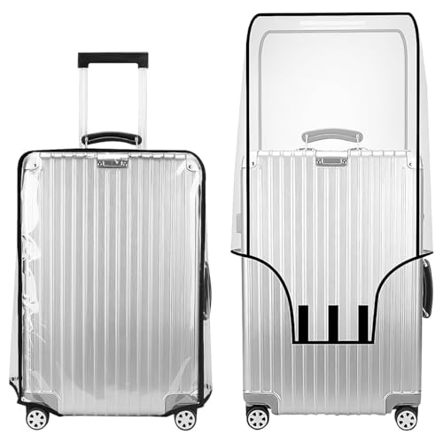 Housse de valise transparente en PVC 26 pouces imperméable lot de 2 accessoires bagage