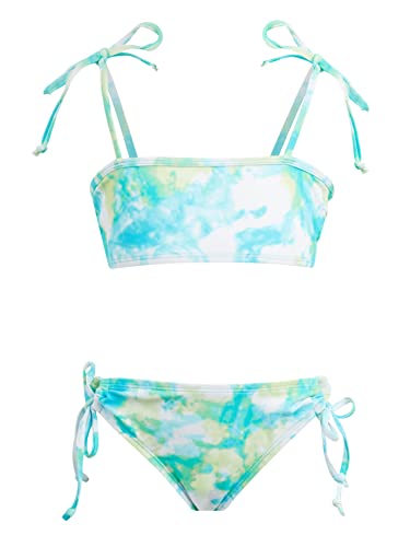 Bikini 2 pièces fille Kanu Surf à coupe bandeau sport confortable et résistante pour l'océan