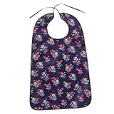TOPPERFUN Babero Adulto Reutilizable y Resistente al Aceite de Ropa Cómodo para Personas Mayores Lavable y Práctico para Comer Casa
